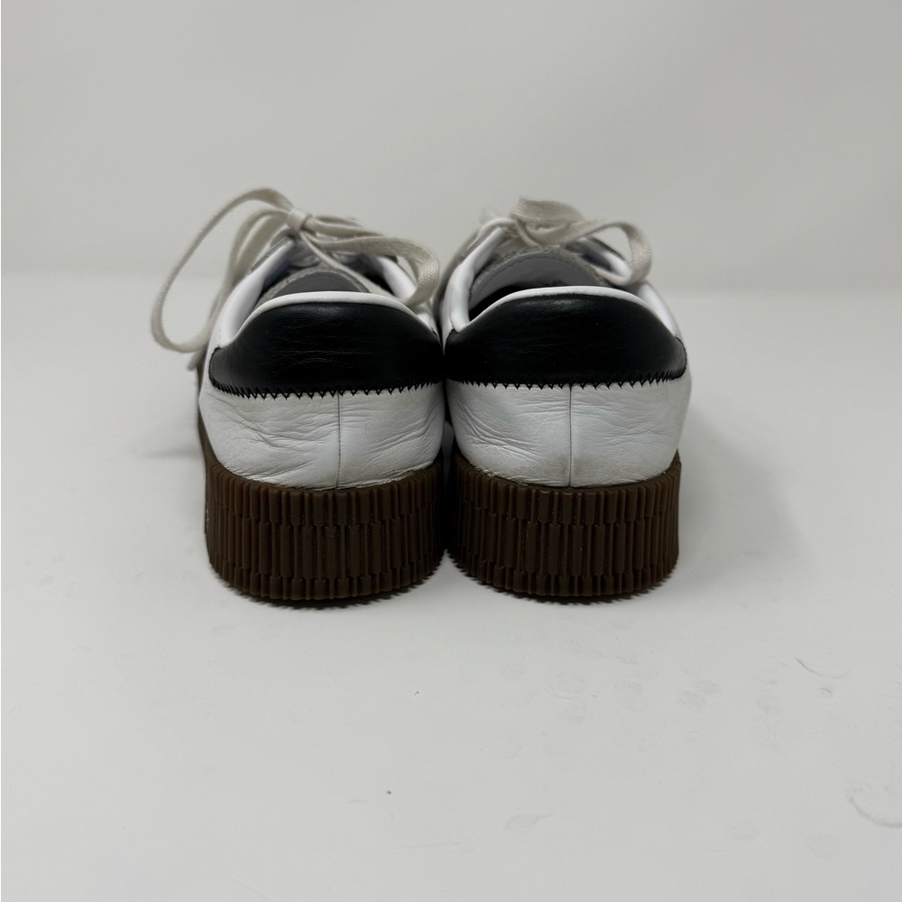 adidas Samba Platform – All Leather – White/ Black with Brown Gum Sole - Picture 2 of 8